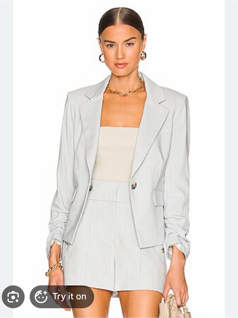 Veronica Beard Aaliyah Dickey Jacket & Pine Short Set